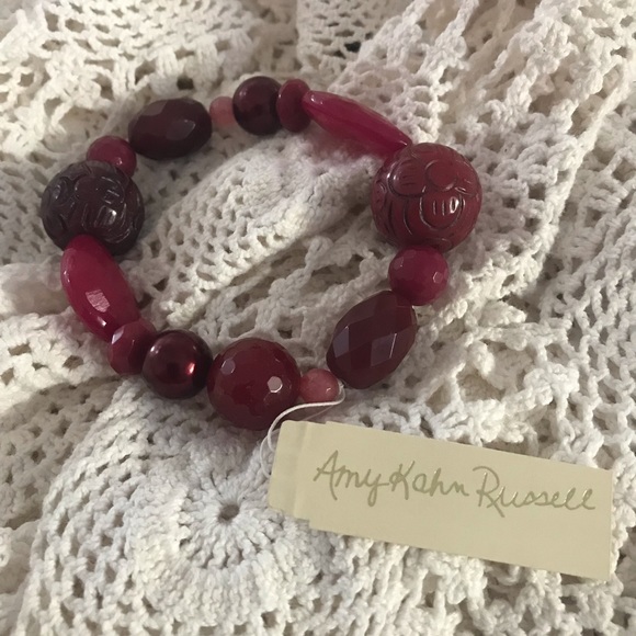 NEW ! Amy Kahn Russell Bracelet - Red - Picture 1 of 4